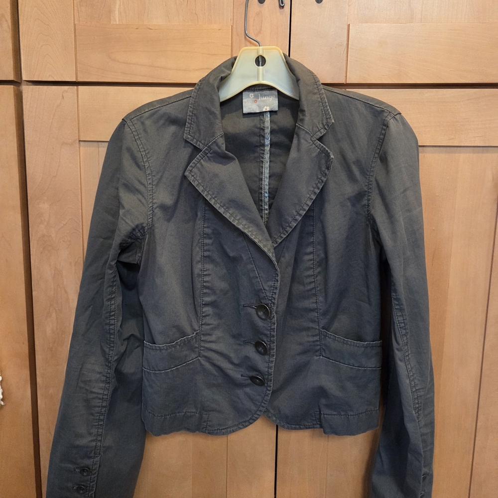 Women's Gray Blazer Jacket